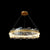 Metropolitan LED Chandelier Minimalist Acrylic Gold Loop Hanging Pendant Light for Living Room Gold 23.5" Clearhalo 'Ceiling Lights' 'Chandeliers' 'Modern Chandeliers' 'Modern' Lighting' 2546827