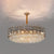 Rose Gold Tier Chandelier Pendant Contemporary Crystal Suspended Lighting Fixture Rose Gold 19.5" Smoke Grey Clearhalo 'Ceiling Lights' 'Chandeliers' 'Modern Chandeliers' 'Modern' Lighting' 2546849