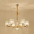 Cylindrical Chandelier Light Minimalist Optic Crystal Prism Gold Pendant for Living Room 6 Gold Clearhalo 'Ceiling Lights' 'Chandeliers' 'Modern Chandeliers' 'Modern' Lighting' 2546980