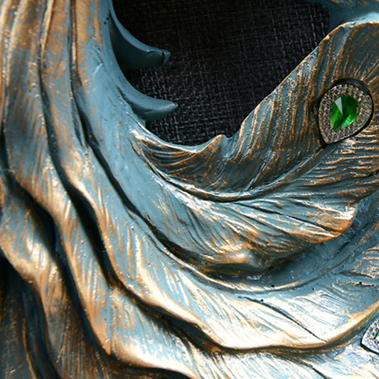 1 Light Living Room Wall Sconce Vintage Bronze Wall Lamp with Phenix Resin Design toward Right/Left Clearhalo 'Wall Lamps & Sconces' 'Wall Lights' Lighting' 254759