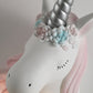 Ice Cream Wall Mount Light Vintage Crystal 1 Light Kid Room Sconce Light with Pink/Blue Unicorn Decoration Clearhalo 'Wall Lamps & Sconces' 'Wall Lights' Lighting' 254813