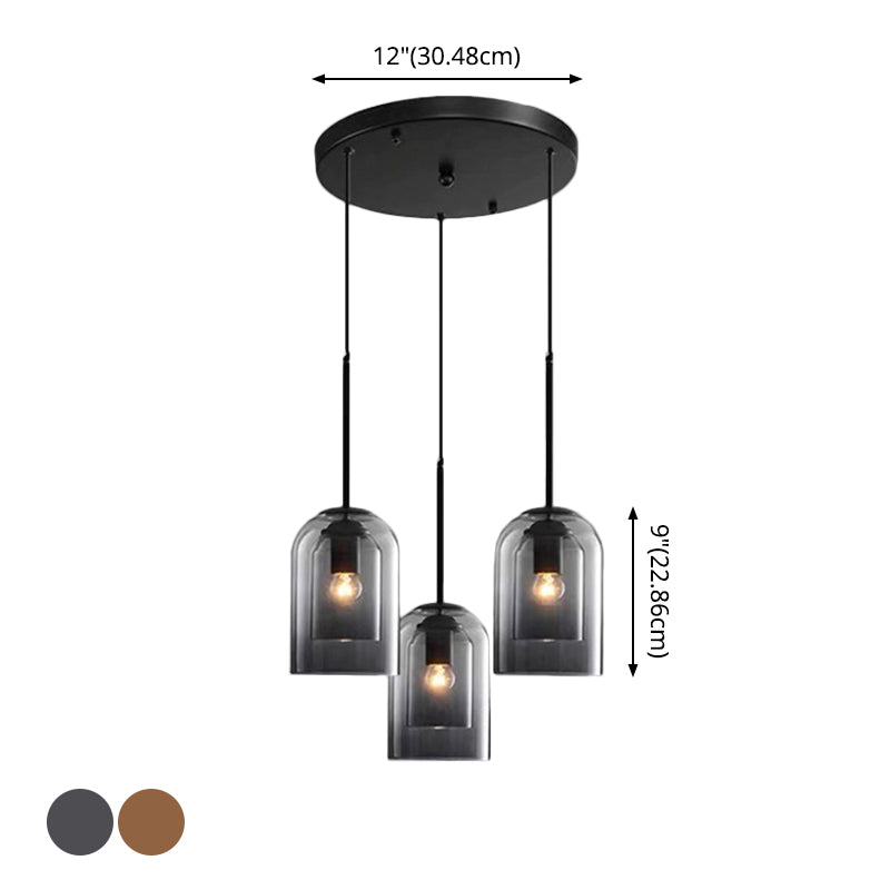 Bell Hanging Ceiling Light Modern Glass Pendant Lamp for Bedroom Clearhalo 'Ceiling Lights' 'Glass shade' 'Glass' 'Modern Pendants' 'Modern' 'Pendant Lights' 'Pendants' Lighting' 2548879
