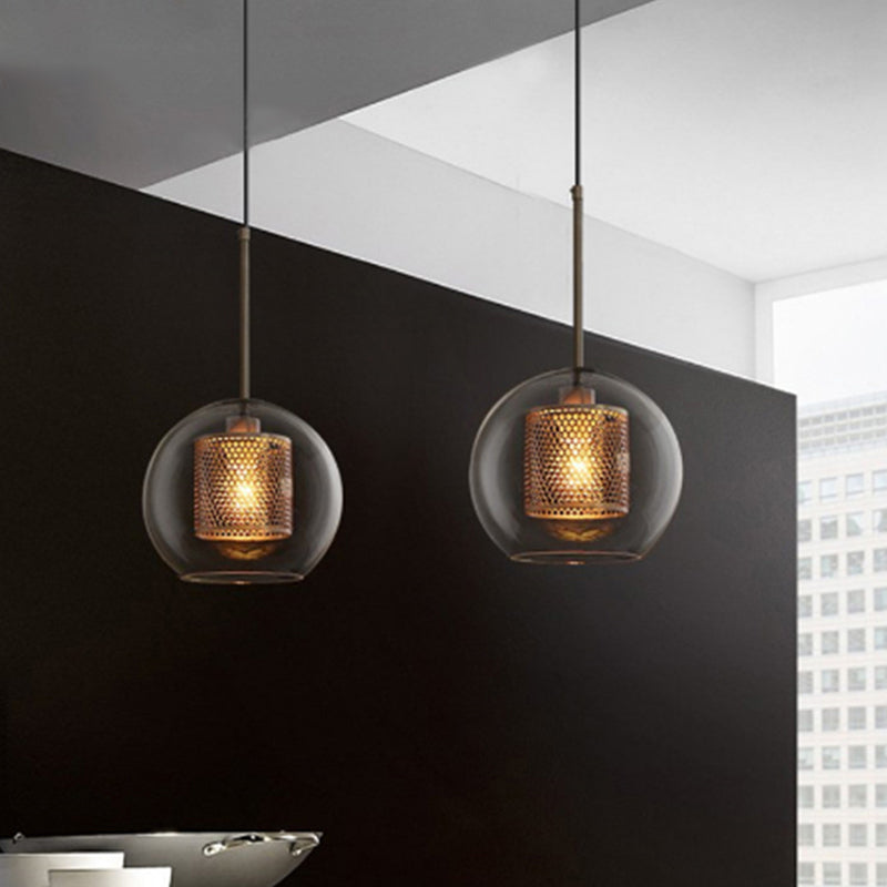 Clear Glass Pendant Light Modern 1 Light Hanging Light Fixtures For Dining Room Table Clearhalo 'Ceiling Lights' 'Glass shade' 'Glass' 'Modern Pendants' 'Modern' 'Pendant Lights' 'Pendants' Lighting' 2548887