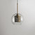Clear Glass Pendant Light Modern 1 Light Hanging Light Fixtures For Dining Room Table Bronze 9.5" Globe Clearhalo 'Ceiling Lights' 'Glass shade' 'Glass' 'Modern Pendants' 'Modern' 'Pendant Lights' 'Pendants' Lighting' 2548891