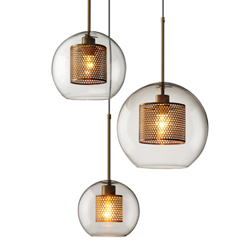 Clear Glass Pendant Light Modern 1 Light Hanging Light Fixtures For Dining Room Table Clearhalo 'Ceiling Lights' 'Glass shade' 'Glass' 'Modern Pendants' 'Modern' 'Pendant Lights' 'Pendants' Lighting' 2548893