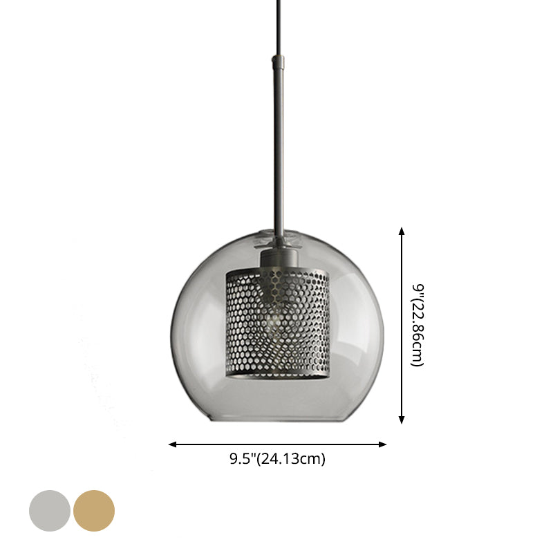 Clear Glass Pendant Light Modern 1 Light Hanging Light Fixtures For Dining Room Table Clearhalo 'Ceiling Lights' 'Glass shade' 'Glass' 'Modern Pendants' 'Modern' 'Pendant Lights' 'Pendants' Lighting' 2548897