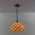 Dome Pendant Light Tiffany-Style 12" Wide 1 Light Glass Hanging Lamp for Living Room Beige Clearhalo 'Ceiling Lights' 'Glass shade' 'Glass' 'Industrial' 'Middle Century Pendants' 'Pendant Lights' 'Pendants' 'Tiffany close to ceiling' 'Tiffany Pendants' 'Tiffany' Lighting' 2548992