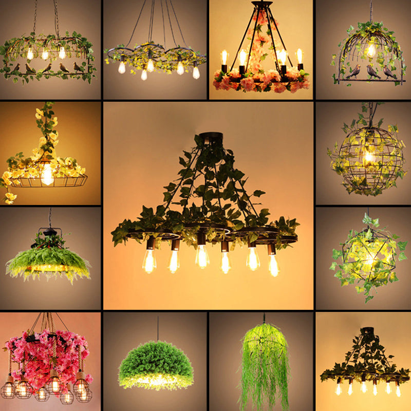 Island Pendant Light Industrial Metal Hanging Lamp in Black Clearhalo 'Ceiling Lights' 'Island Lights' Lighting' 2549106