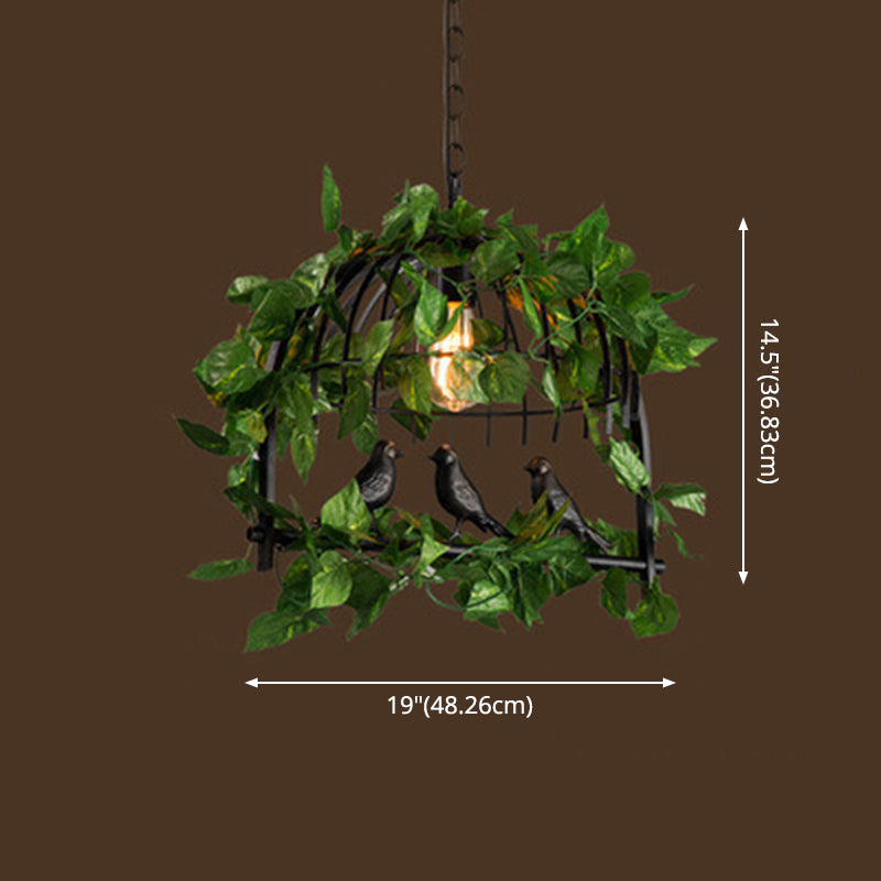 Island Pendant Light Industrial Metal Hanging Lamp in Black Clearhalo 'Ceiling Lights' 'Island Lights' Lighting' 2549110