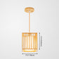 Rectangle Island Pendant Asian Wood Pendant Lighting in Natural Wood Clearhalo 'Ceiling Lights' 'Island Lights' Lighting' 2549170