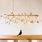 Colorful Island Light Fixtures Modern Branch Metal Pendant with Agate Stone for Dining Restaurant Clearhalo 'Ceiling Lights' 'Island Lights' Lighting' 2549980