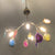 Island Lighting Contemporary Firefly Metal Pendant with Round Canopy for Living Room 4 Gold Clearhalo 'Ceiling Lights' 'Island Lights' Lighting' 2550025