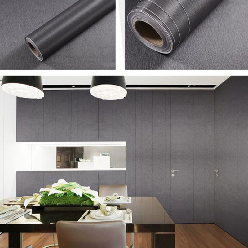 Self Sticking Repurposed Wood Wallpaper Roll Industrial Vinyl Wall Decor, 16.5' L x 23.5" W Clearhalo 'Industrial wall decor' 'Industrial' 'Wallpaper' Wall Decor' 2550444