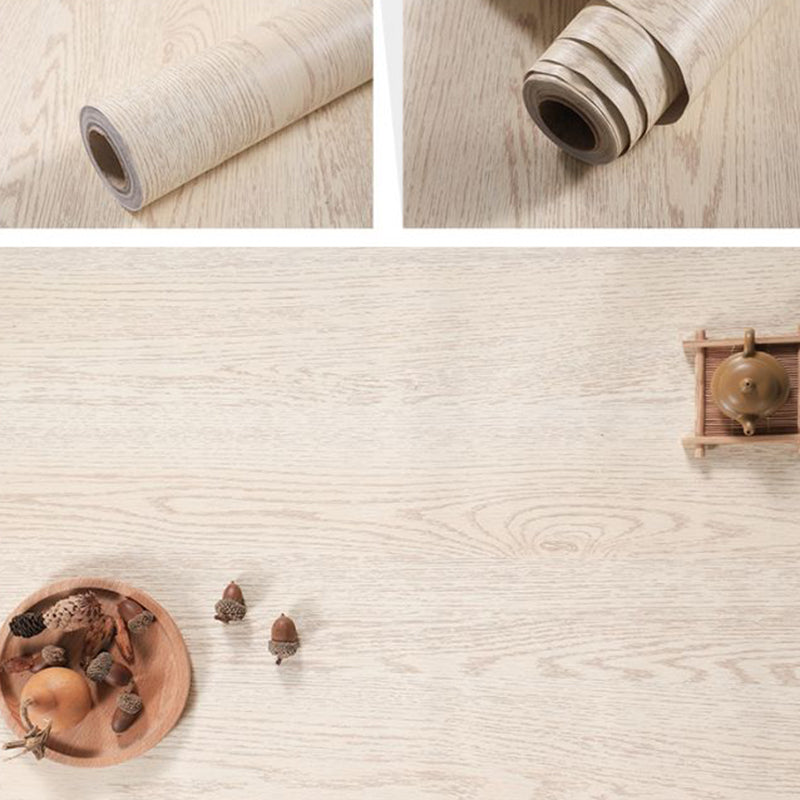 Self Sticking Repurposed Wood Wallpaper Roll Industrial Vinyl Wall Decor, 16.5' L x 23.5" W Clearhalo 'Industrial wall decor' 'Industrial' 'Wallpaper' Wall Decor' 2550445