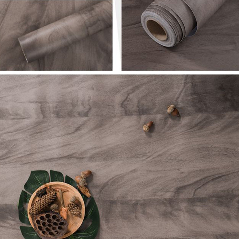 Self Sticking Repurposed Wood Wallpaper Roll Industrial Vinyl Wall Decor, 16.5' L x 23.5" W Clearhalo 'Industrial wall decor' 'Industrial' 'Wallpaper' Wall Decor' 2550447