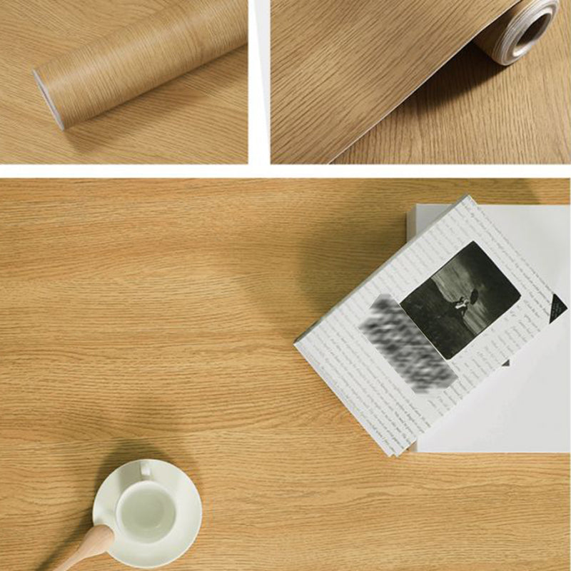 Self Sticking Repurposed Wood Wallpaper Roll Industrial Vinyl Wall Decor, 16.5' L x 23.5" W Clearhalo 'Industrial wall decor' 'Industrial' 'Wallpaper' Wall Decor' 2550448