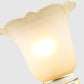 Ivory Flower Wall Light Traditional White Glass 1/2 Lights Living Room Sconce Light Clearhalo 'Wall Lamps & Sconces' 'Wall Lights' Lighting' 255171