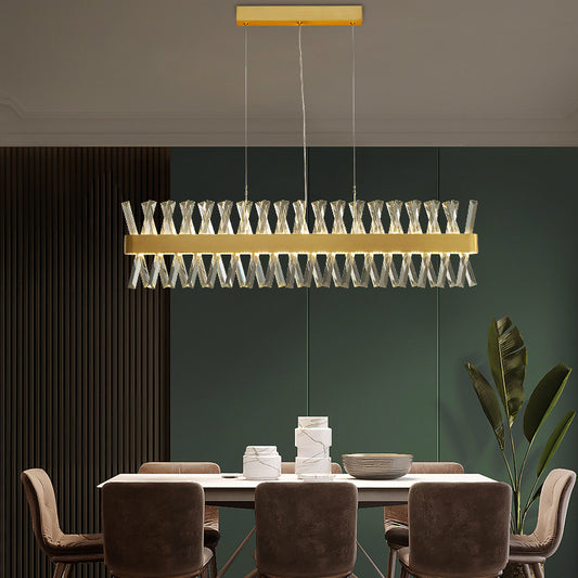 Contemporary Round Chandelier Lights Clear Crystal Pendant Ceiling Lights for Dining Table Clearhalo 'Ceiling Lights' 'Chandeliers' 'Modern Chandeliers' 'Modern' Lighting' 2552378