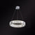 Ultra-modern Ring LED Chandelier Lamp Crystal Suspension Pendant Light for Living Room Chrome 16" Clearhalo 'Ceiling Lights' 'Chandeliers' 'Modern Chandeliers' 'Modern' Lighting' 2552382
