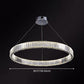 Ultra-modern Ring LED Chandelier Lamp Crystal Suspension Pendant Light for Living Room Clearhalo 'Ceiling Lights' 'Chandeliers' 'Modern Chandeliers' 'Modern' Lighting' 2552398