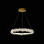 Modern Flower Ring Chandelier Light Fixtures Crystal Hanging Light Kit for Living Room Clear 16" Clearhalo 'Ceiling Lights' 'Chandeliers' 'Clear' 'Industrial' 'Modern Chandeliers' 'Modern' 'Tiffany' 'Traditional Chandeliers' Lighting' 2552512