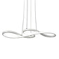 Modern Twisting Chandelier Pendant Light Metal Suspended Lighting Fixture for Restaurant Clearhalo 'Ceiling Lights' 'Chandeliers' 'Modern Chandeliers' 'Modern' Lighting' 2552601