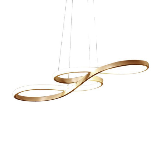 Contemporary Musical Note Chandelier Light Metal Suspension Light for Restaurant Clearhalo 'Ceiling Lights' 'Chandeliers' 'Modern Chandeliers' 'Modern' Lighting' 2552611