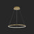 Contemporary Orbicular Chandelier Lamp Metallic Simplicity Hanging Lamp Kit for Living Room Gold 8" Clearhalo 'Ceiling Lights' 'Chandeliers' 'Modern Chandeliers' 'Modern' Lighting' 2552708