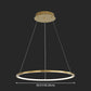 Contemporary Orbicular Chandelier Lamp Metallic Simplicity Hanging Lamp Kit for Living Room Clearhalo 'Ceiling Lights' 'Chandeliers' 'Modern Chandeliers' 'Modern' Lighting' 2552725