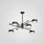 Modern Layered Branching Chandelier Pendant Light Metallic Suspension Pendant Light for Living Room 6 Black Clearhalo 'Ceiling Lights' 'Chandeliers' 'Modern Chandeliers' 'Modern' Lighting' 2552739