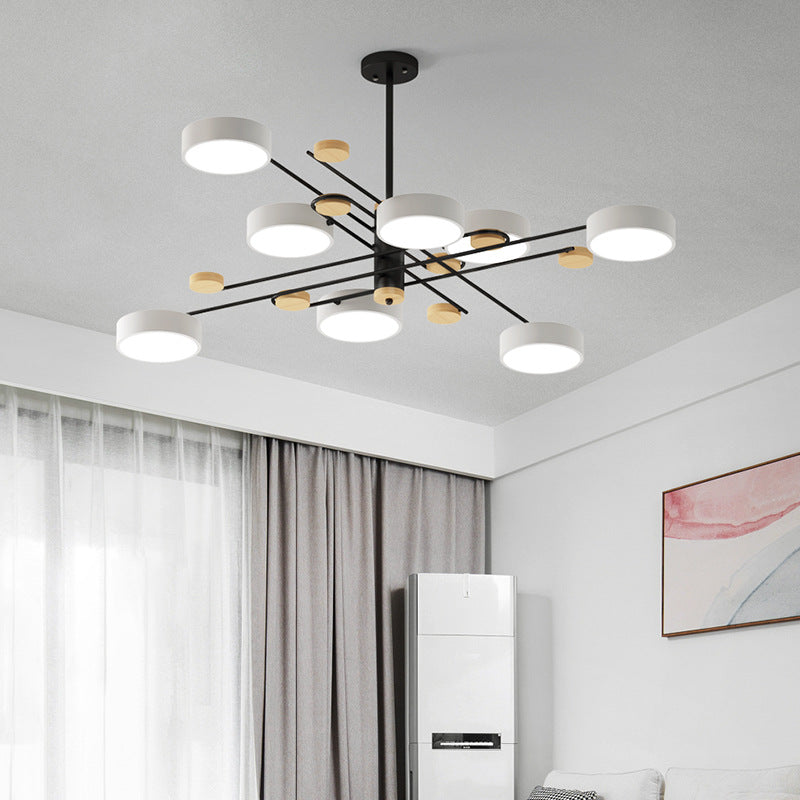 Modern Layered Branching Chandelier Pendant Light Metallic Suspension Pendant Light for Living Room Clearhalo 'Ceiling Lights' 'Chandeliers' 'Modern Chandeliers' 'Modern' Lighting' 2552740