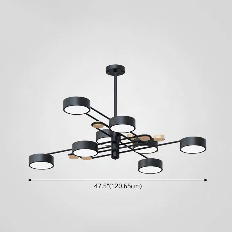 Modern Layered Branching Chandelier Pendant Light Metallic Suspension Pendant Light for Living Room Clearhalo 'Ceiling Lights' 'Chandeliers' 'Modern Chandeliers' 'Modern' Lighting' 2552747