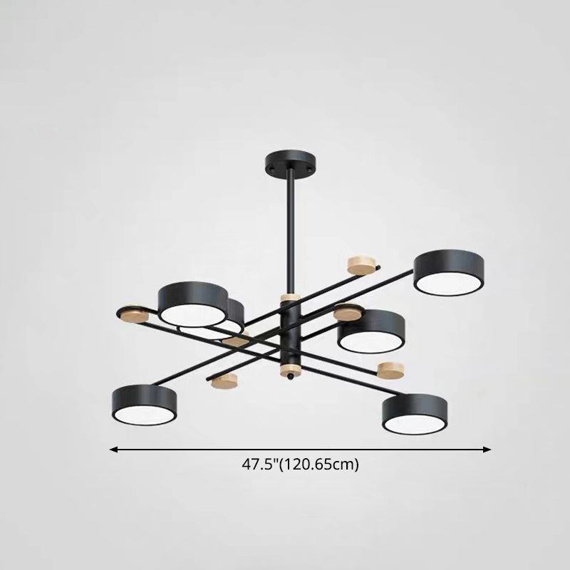 Modern Layered Branching Chandelier Pendant Light Metallic Suspension Pendant Light for Living Room Clearhalo 'Ceiling Lights' 'Chandeliers' 'Modern Chandeliers' 'Modern' Lighting' 2552749