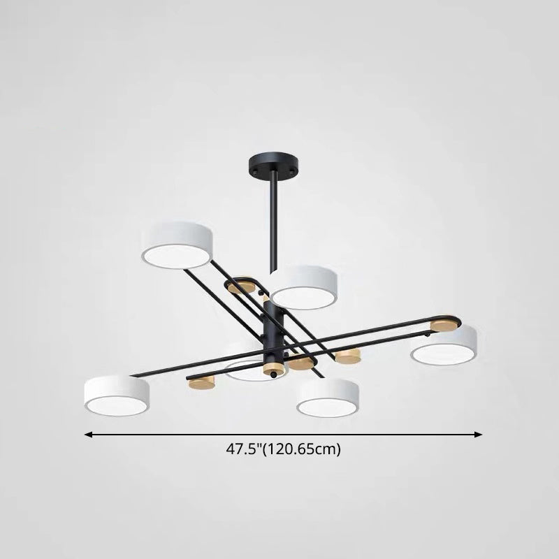 Modern Layered Branching Chandelier Pendant Light Metallic Suspension Pendant Light for Living Room Clearhalo 'Ceiling Lights' 'Chandeliers' 'Modern Chandeliers' 'Modern' Lighting' 2552752