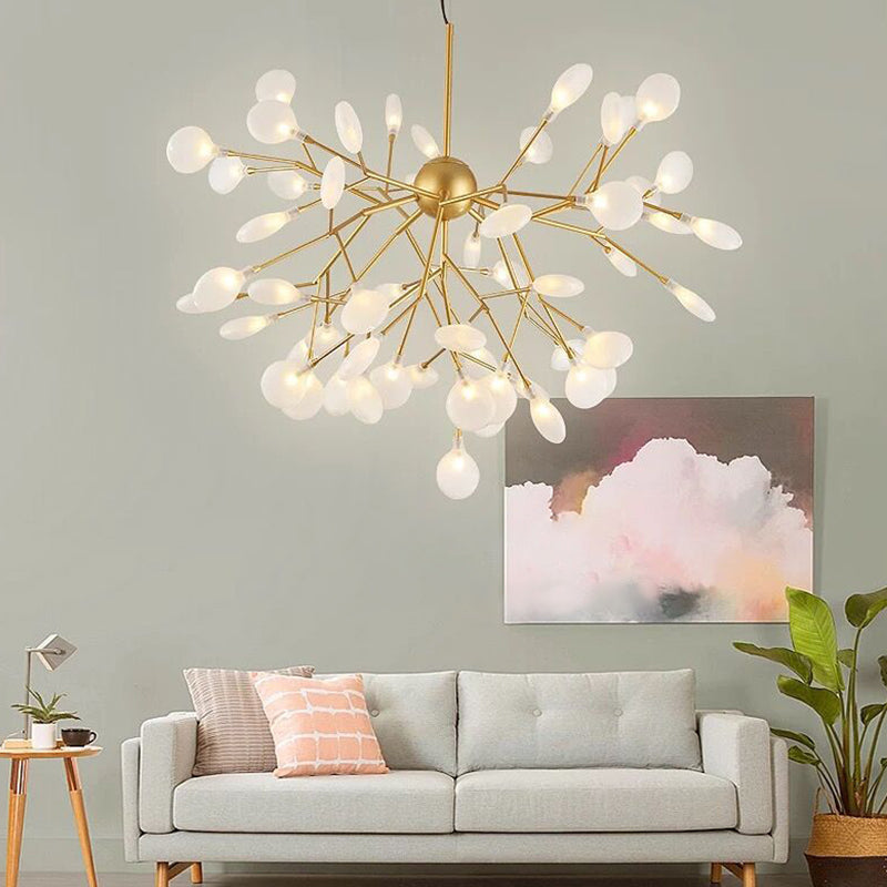 Metal Branches Ceiling Pendant Light Contemporary Style LED Suspended Lighting Fixture Clearhalo 'Ceiling Lights' 'Chandeliers' 'Modern Chandeliers' 'Modern' Lighting' 2552853