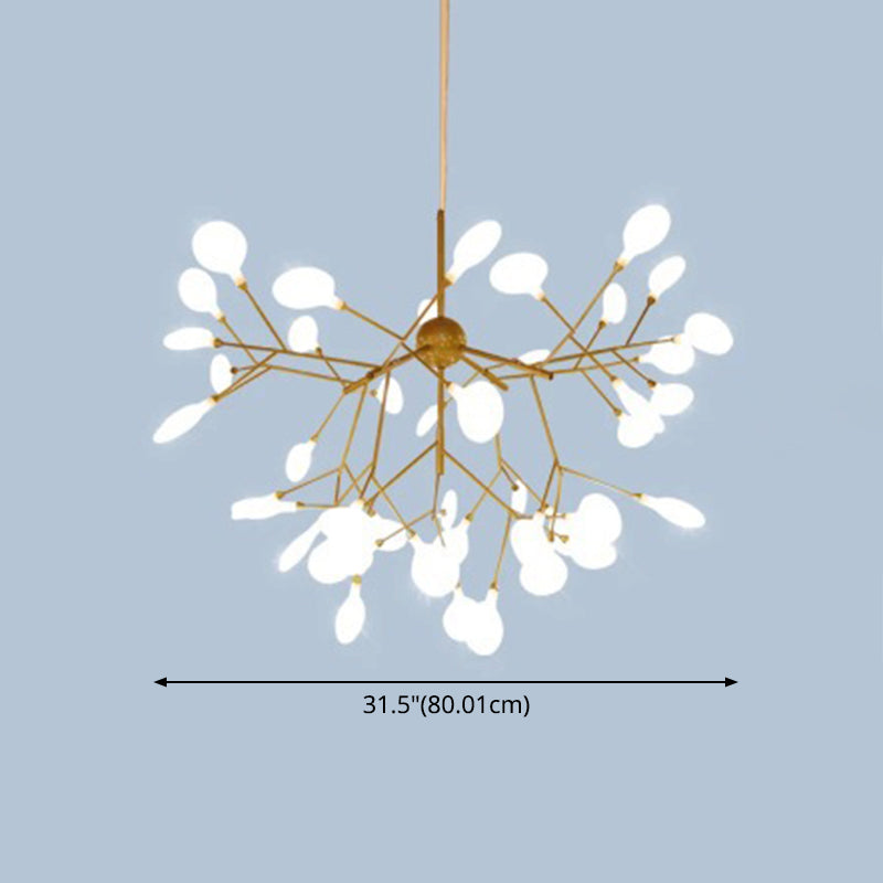 Metal Branches Ceiling Pendant Light Contemporary Style LED Suspended Lighting Fixture Clearhalo 'Ceiling Lights' 'Chandeliers' 'Modern Chandeliers' 'Modern' Lighting' 2552861