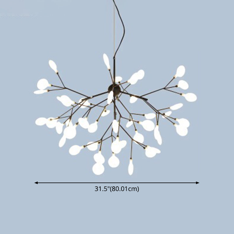 Metal Branches Ceiling Pendant Light Contemporary Style LED Suspended Lighting Fixture Clearhalo 'Ceiling Lights' 'Chandeliers' 'Modern Chandeliers' 'Modern' Lighting' 2552863