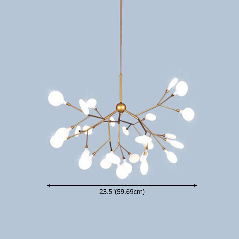 Metal Branches Ceiling Pendant Light Contemporary Style LED Suspended Lighting Fixture Clearhalo 'Ceiling Lights' 'Chandeliers' 'Modern Chandeliers' 'Modern' Lighting' 2552865