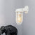 Clear Glass Black/White/Rust Sconce Light Cylinder 1-Light Traditional Wall Lamp Fixture for Porch with Caged White Clearhalo 'Art deco wall lights' 'Cast Iron' 'Glass' 'Industrial wall lights' 'Industrial' 'Middle century wall lights' 'Modern' 'Rustic wall lights' 'Tiffany' 'Traditional wall lights' 'Wall Lamps & Sconces' 'Wall Lights' Lighting' 255286