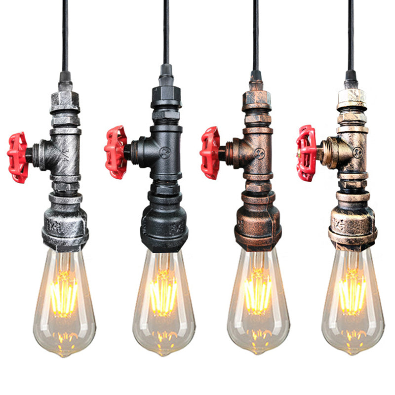 Metal Down Lighting Pendant Industrial-Style Exposed Bulb Warehouse Suspension Light Clearhalo 'Art Deco Pendants' 'Black' 'Cast Iron' 'Ceiling Lights' 'Ceramic' 'Crystal' 'Industrial Pendants' 'Industrial' 'Metal' 'Middle Century Pendants' 'Pendant Lights' 'Pendants' 'Rustic Pendants' 'Tiffany' Lighting' 2552957