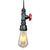 Metal Down Lighting Pendant Industrial-Style Exposed Bulb Warehouse Suspension Light Black Clearhalo 'Art Deco Pendants' 'Black' 'Cast Iron' 'Ceiling Lights' 'Ceramic' 'Crystal' 'Industrial Pendants' 'Industrial' 'Metal' 'Middle Century Pendants' 'Pendant Lights' 'Pendants' 'Rustic Pendants' 'Tiffany' Lighting' 2552963