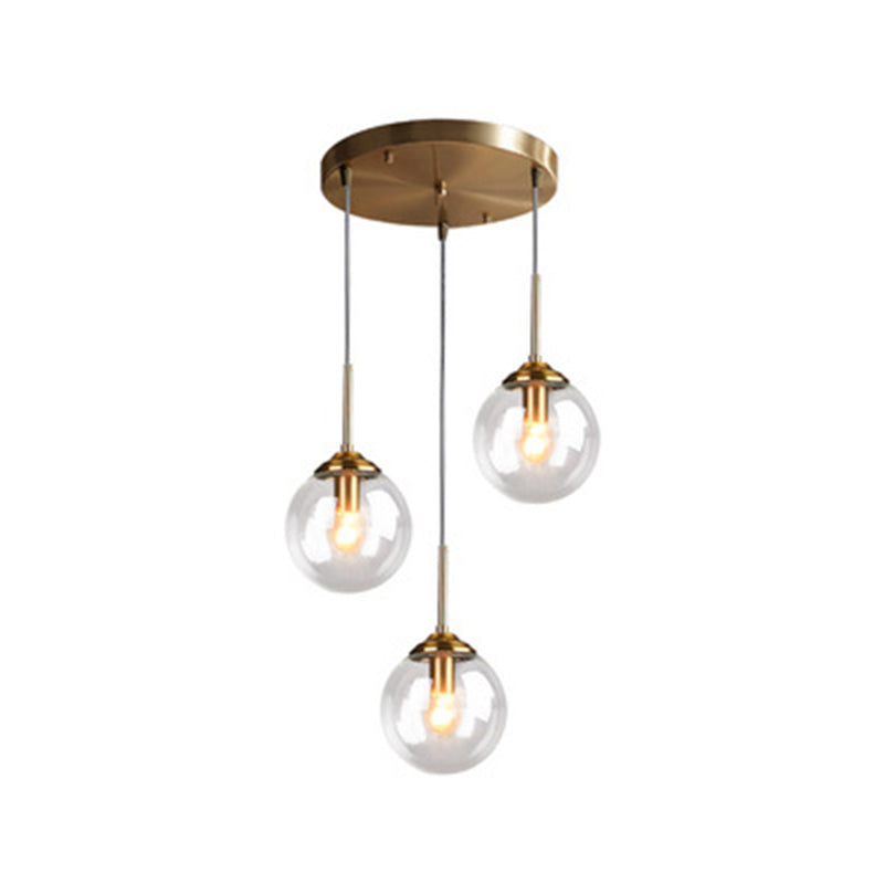 Sphere Pendant Lighting Fixture Modern Minimalist Glass Indoor Pendant Ceiling Lights Clearhalo 'Ceiling Lights' 'Glass shade' 'Glass' 'Modern Pendants' 'Modern' 'Pendant Lights' 'Pendants' Lighting' 2553036
