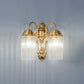 Cylinder Wall Mount Light Simple Style Crystal Rod 1/2 Lights Gold Sconce Light for Corridor 2.0 Gold Clearhalo 'Modern wall lights' 'Modern' 'Wall Lamps & Sconces' 'Wall Lights' Lighting' 255313