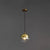Contemporary Sphere Pendant Lights Blown Glass Hanging Pendant Lights for Bedroom Gold Round Clearhalo 'Ceiling Lights' 'Glass shade' 'Glass' 'Modern Pendants' 'Modern' 'Pendant Lights' 'Pendants' Lighting' 2553131