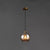 Contemporary Sphere Pendant Lights Blown Glass Hanging Pendant Lights for Bedroom Amber Round Clearhalo 'Ceiling Lights' 'Glass shade' 'Glass' 'Modern Pendants' 'Modern' 'Pendant Lights' 'Pendants' Lighting' 2553133