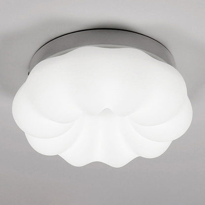 Plastic Cloud Flush Mount Ceiling Light Fixture Kids LED Flushmount Lighting in White White Clearhalo 'Ceiling Lights' 'Close To Ceiling Lights' 'Close to ceiling' 'Flush mount' Lighting' 2553181
