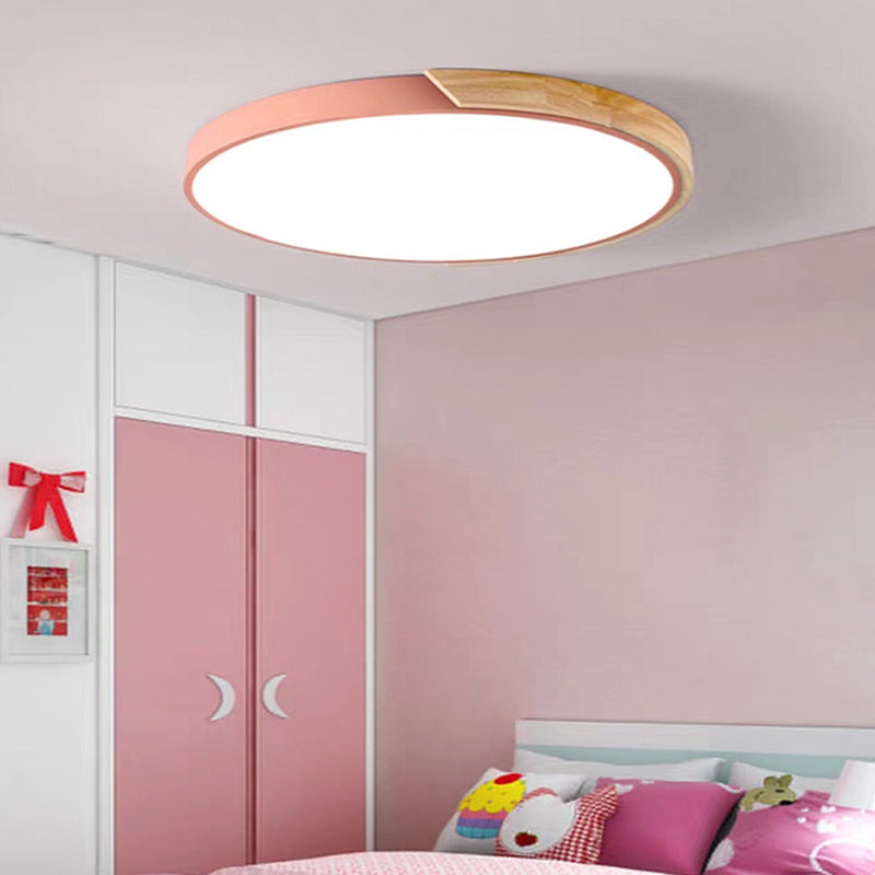 LED Bedroom Flush Ceiling Light Fixture Nordic Flush Mount Lighting with Circle Acrylic Shade Clearhalo 'Ceiling Lights' 'Close To Ceiling Lights' 'Close to ceiling' 'Flush mount' Lighting' 2553209