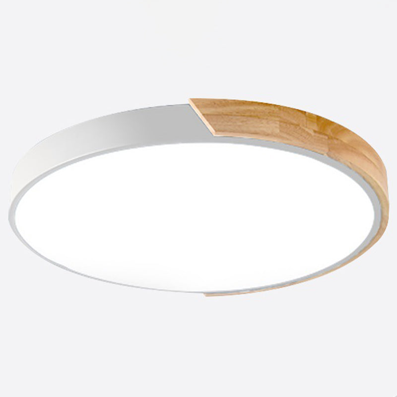 LED Bedroom Flush Ceiling Light Fixture Nordic Flush Mount Lighting with Circle Acrylic Shade White Clearhalo 'Ceiling Lights' 'Close To Ceiling Lights' 'Close to ceiling' 'Flush mount' Lighting' 2553216