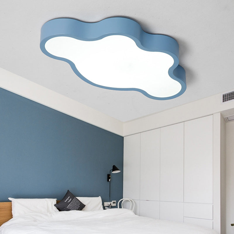 Acrylic Cloud-Shaped Flushmount Ceiling Fixture Minimalist Style LED Flush Mount Lamp Clearhalo 'Ceiling Lights' 'Close To Ceiling Lights' 'Close to ceiling' 'Flush mount' Lighting' 2553252