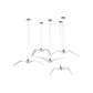 White Modern Art Deco Seagulls Hanging Lamp 1 Light Resin Material Drop Pendant for Dining Room Clearhalo 'Ceiling Lights' 'Pendant Lights' 'Pendants' Lighting' 2554188